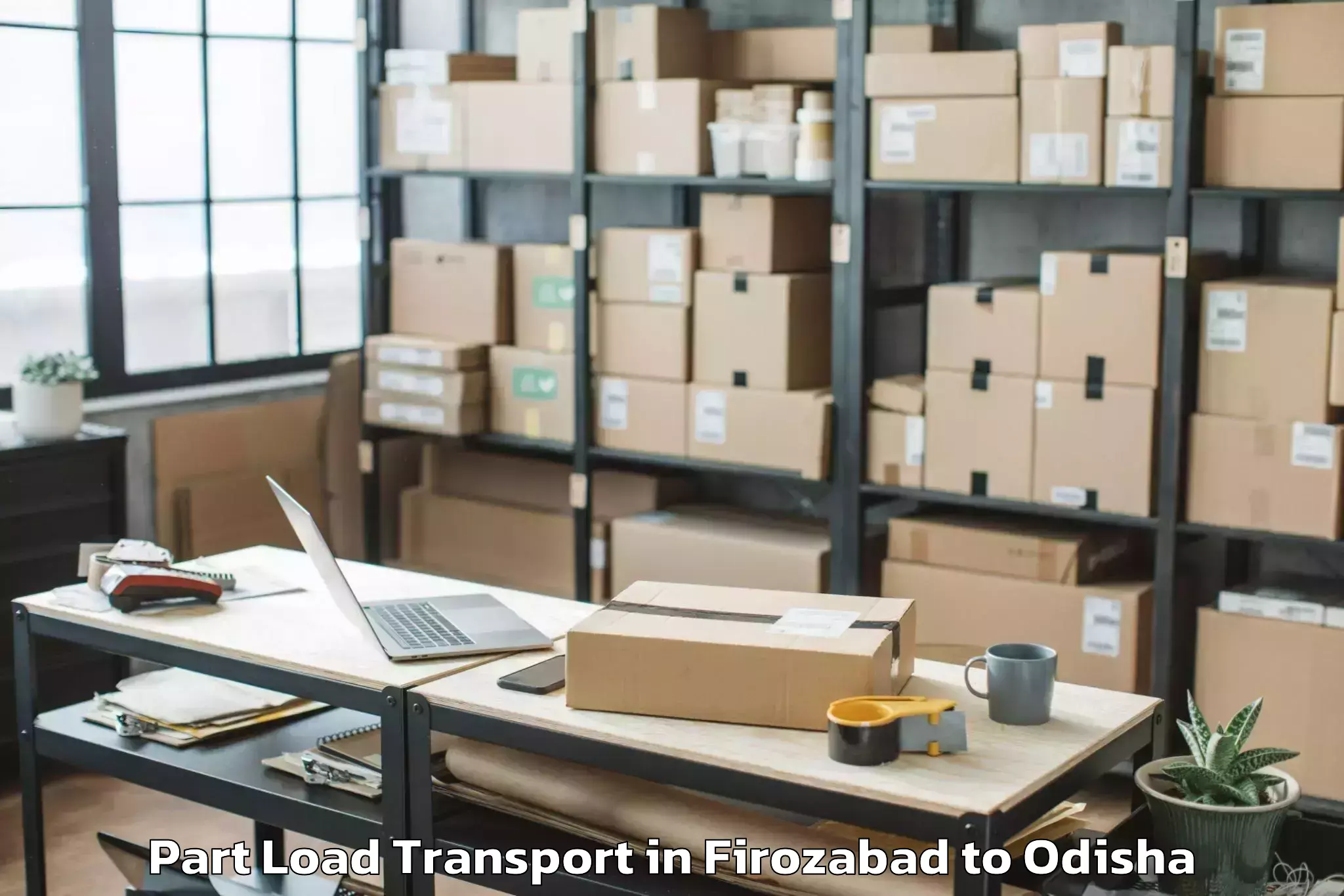 Firozabad to Oupada Part Load Transport Booking